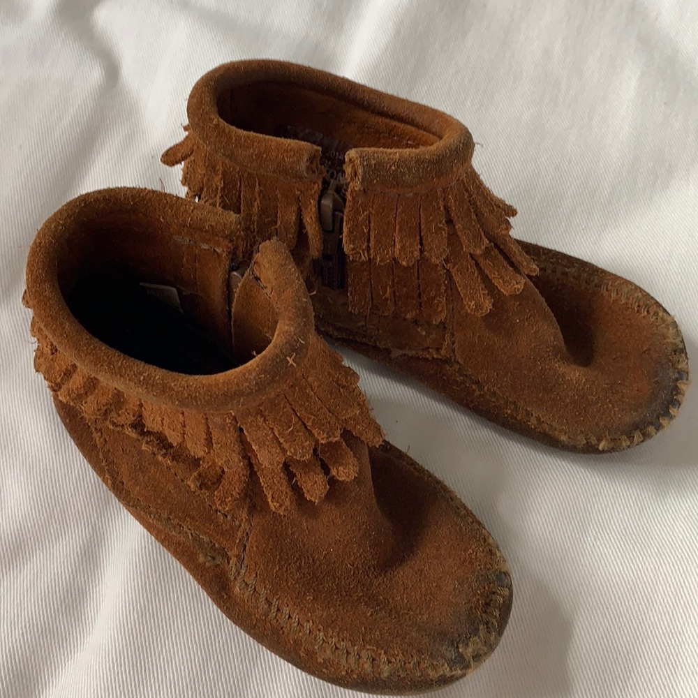 Minnetonka Double Fringe Toddler Boot